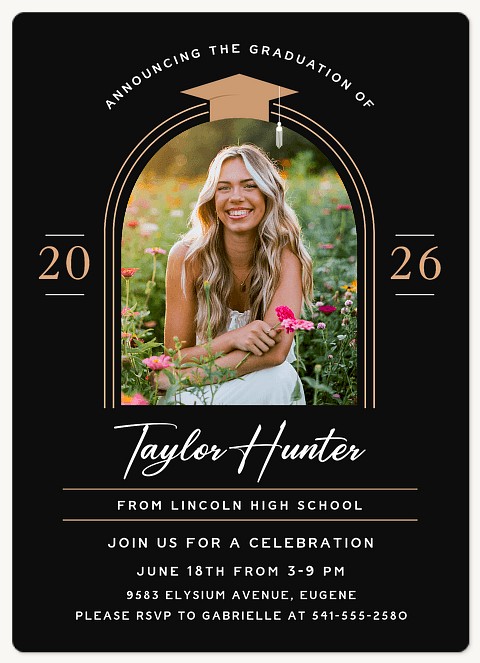 Arched Hat Graduation Cards