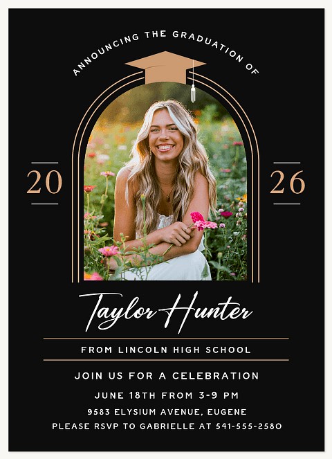 Arched Hat Graduation Cards