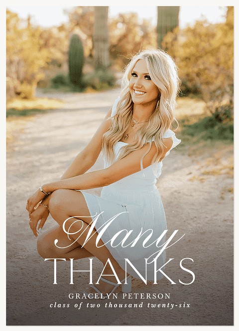 Old Money Thanks Thank You Cards 