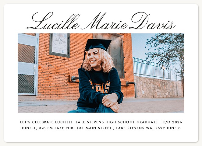 Simple Landscape Graduation Cards