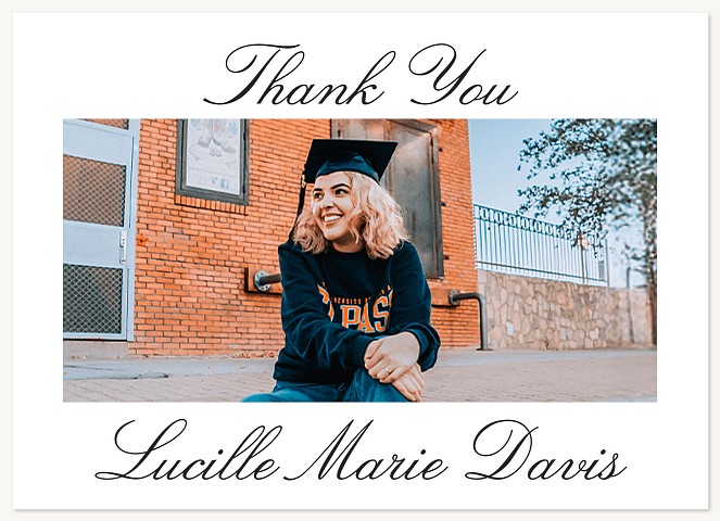 Simple Landscape  Thank You Cards 