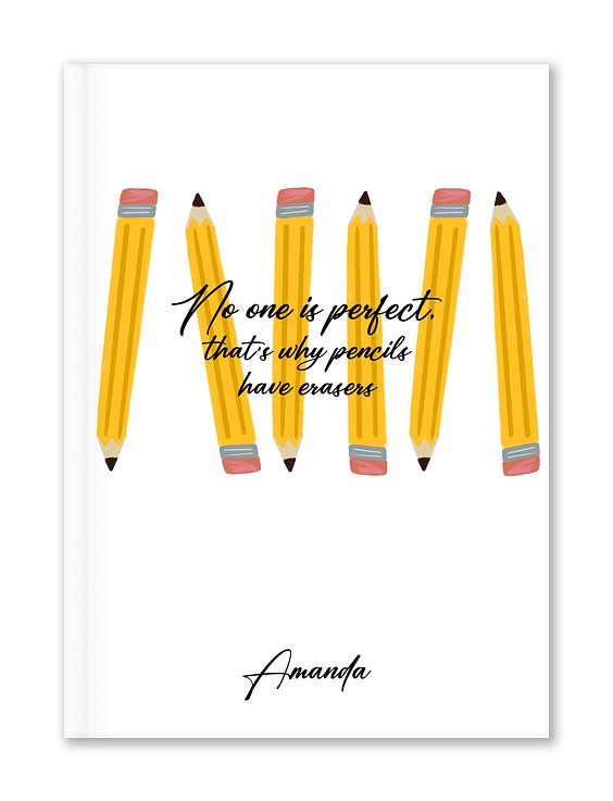 Perfect Erasers Custom Hardcover Journals