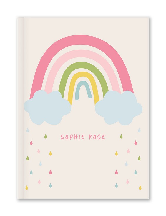 Rainbow Sprinkles Custom Hardcover Journals