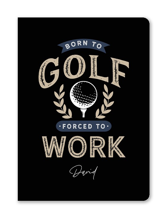 Born to Golf Custom Softcover Journals