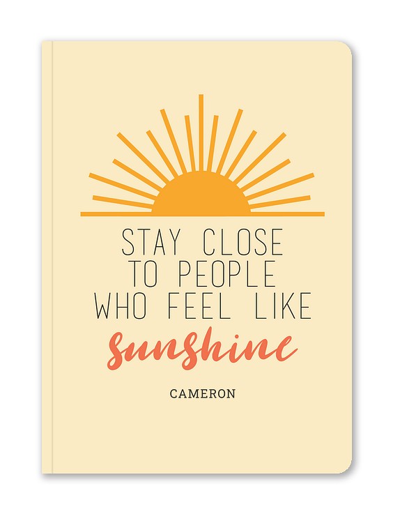 Sunbeam Sentiments Custom Softcover Journals