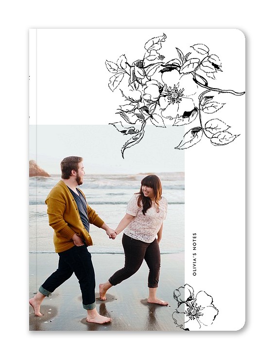 Etched Florals Custom Softcover Journals