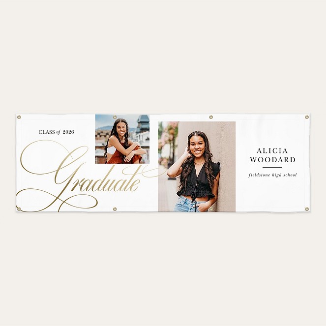 True Elegance Graduation Banner Custom Banners