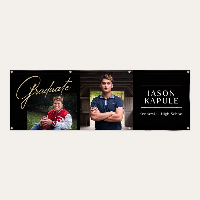 Polished Grad Banner Custom Banners