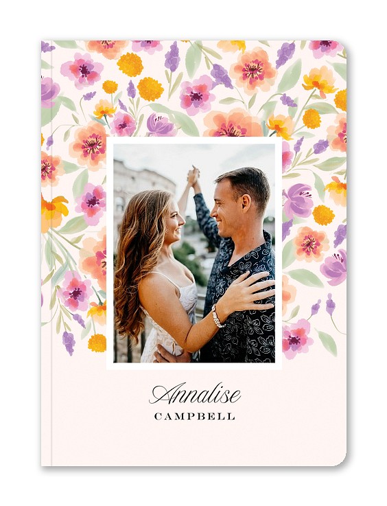Romantic Florals Custom Softcover Journals