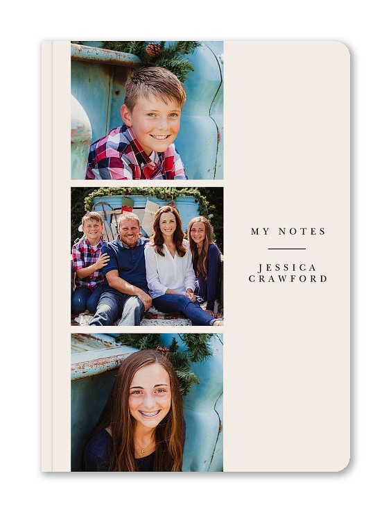 Three Photos Custom Softcover Journals