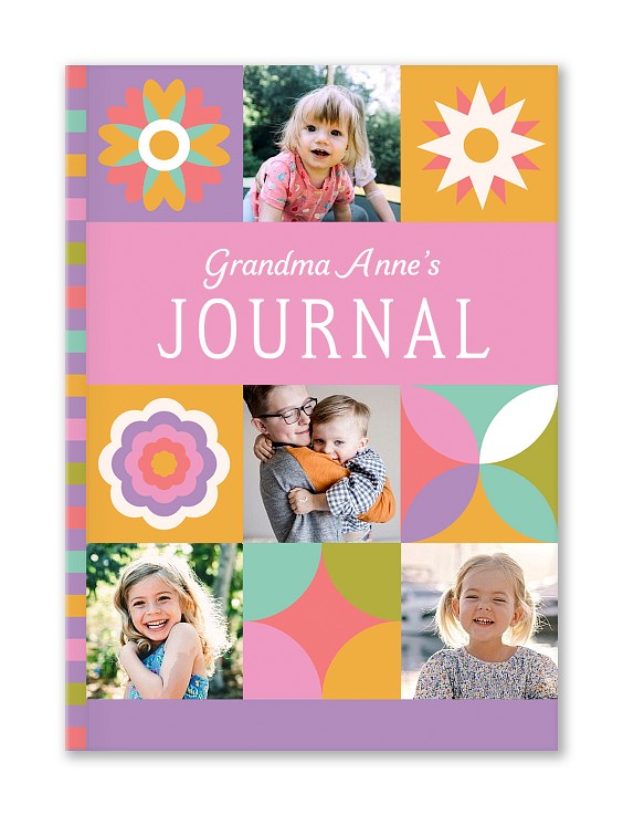 Grandkids Quilt Custom Hardcover Journals