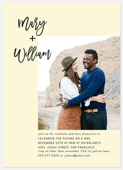 Traditional Engagement Engagement Party Invitations