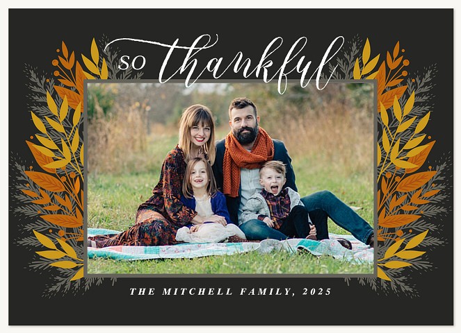 Thankful Harvest Thanksgiving Cards