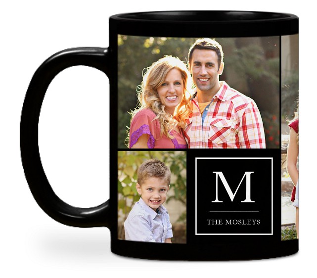 Classic Monogram Custom Mugs