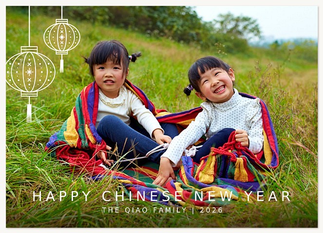 Paper Lanterns Chinese New Year Cards