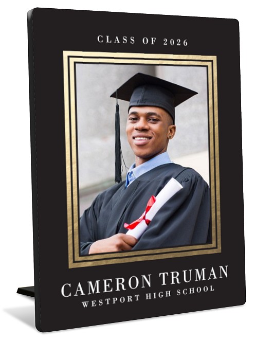 Gilded Double Frame Tabletop Photo Panel