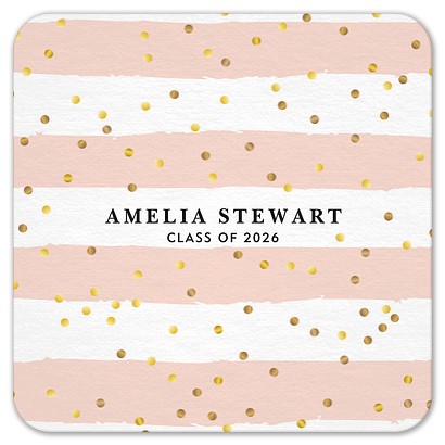 Confetti Stripes Custom Coasters