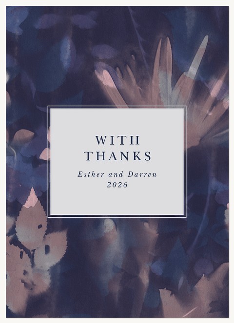 Sun Print Thank You Cards 