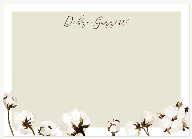 Cotton Blooms Stationery