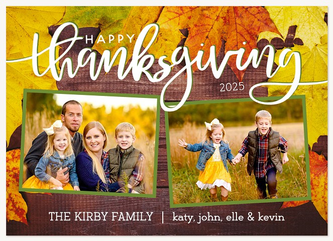 Thanksgiving Leaves Thanksgiving Cards