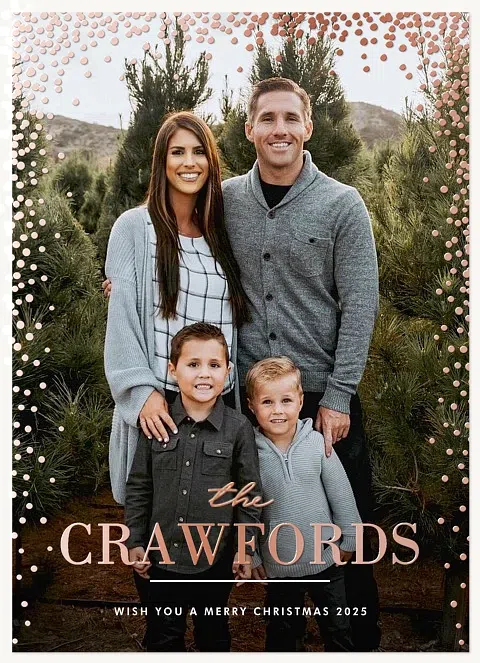 Confetti Cascade Christmas Cards