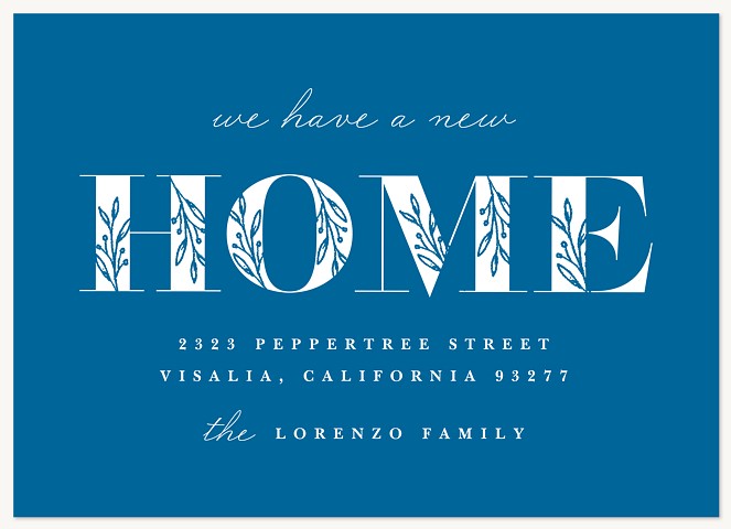 Blooming Home Moving Announcements