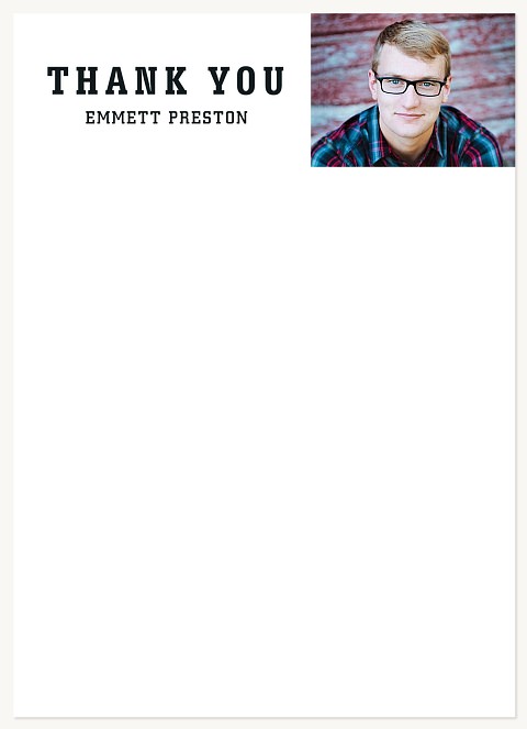 Athletic Collage Graduation Thank You Cards