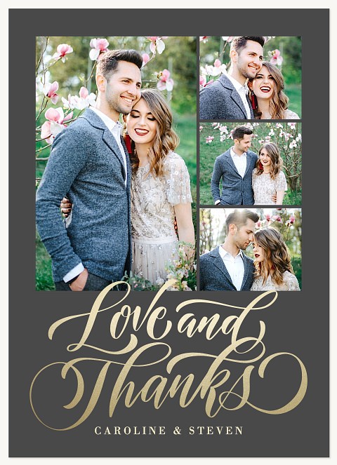 Flourished Wedding Thank You Cards