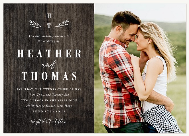 Barnwood Wedding Invitations