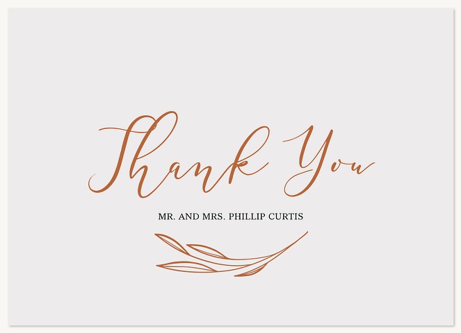 Falling for You Thank You Cards 