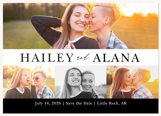 Two Names Save the Date Cards