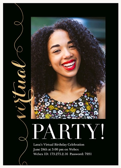 Fanciful Script Party Invitations