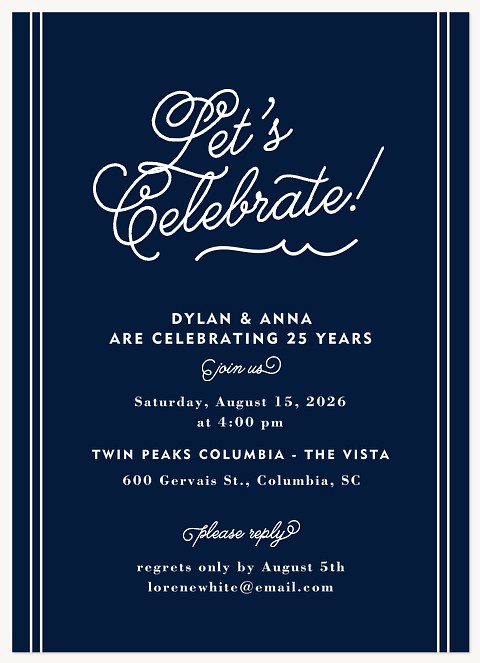 Nautical Times Party Invitations