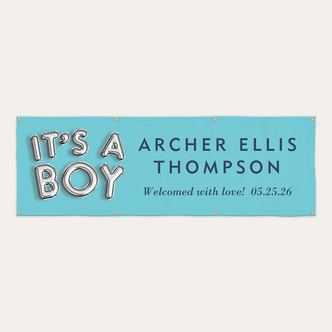 It's a Boy Baby Banner Custom Banners