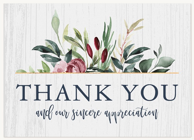 Eucalyptus Flora Business Thank You Cards