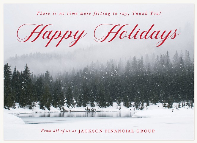 Peaceful Winter Business Holiday Cards