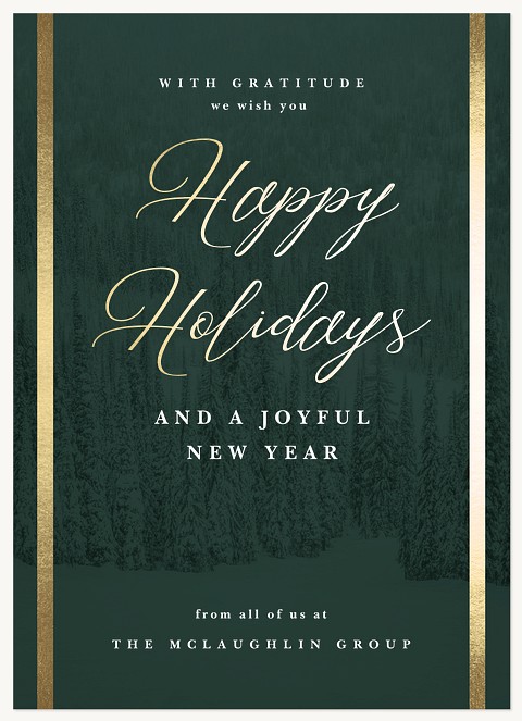 Evergreen Business Holiday Cards