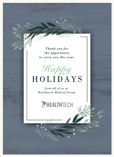 Chambray Botanicals Business Holiday Cards