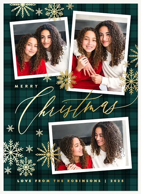 Luxe Snowfall Christmas Cards