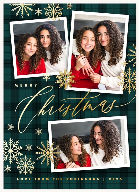 Luxe Snowfall Christmas Cards