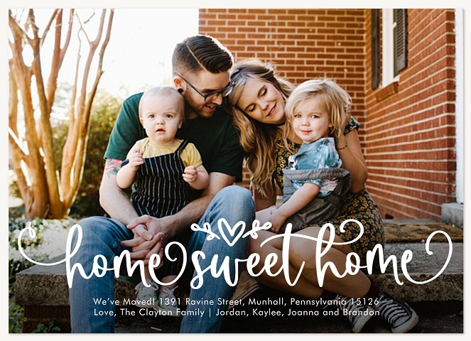 Heartfelt Home Moving Announcements