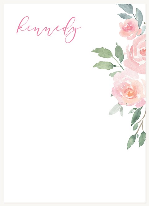 Watercolored Stationery