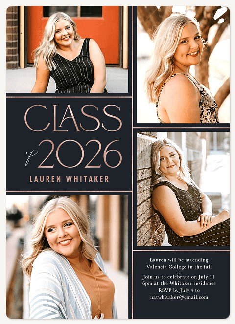 Chic Collage Graduation Cards
