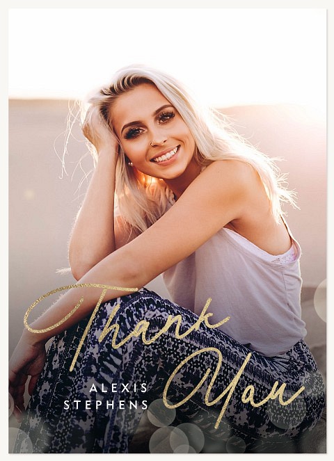 Brilliant Bokeh Thank You Cards 