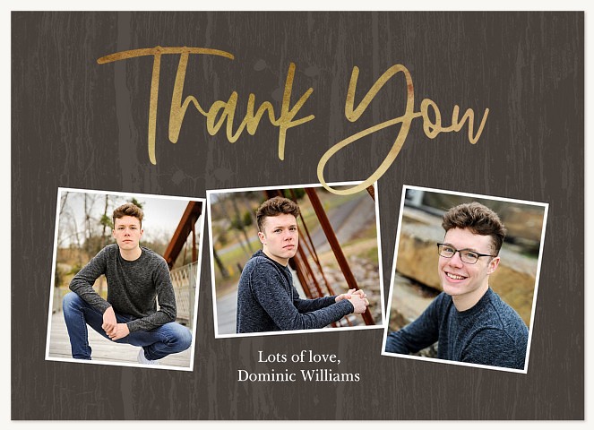 Rustic Trio Thank You Cards 