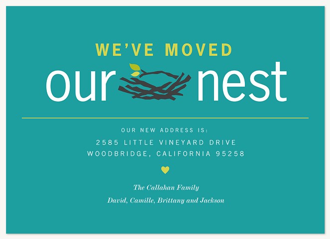 The New Nest Moving Announcements