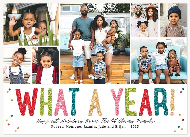 Whimsical Year Personalized Holiday Cards
