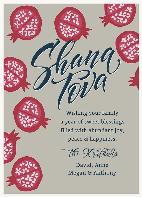 Mod Pom Wishes Rosh Hashanah cards
