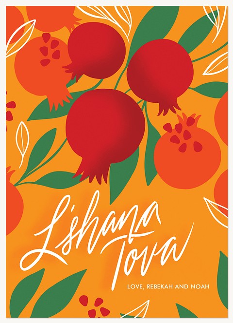 Bright Blooms Rosh Hashanah cards