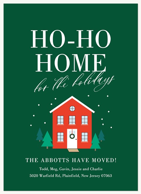 Ho-Ho-Home Personalized Holiday Cards